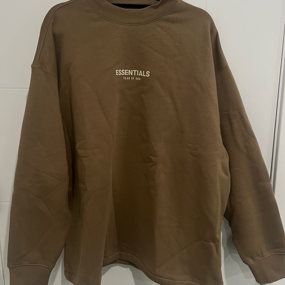 NWT Essentials Beige Crewneck